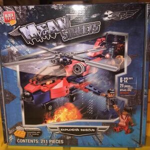 Block Tech Mean Streets Explosive Rescue Building Kit 211pcs NEW NIB